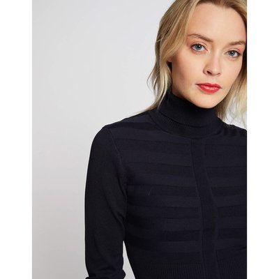 Trui in fijn tricot met rolkraag MORGAN