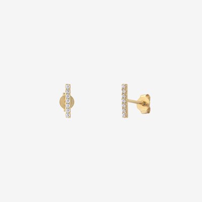 Paire de boucles d'oreilles doré à l'or fin GIL CAROLINE NAJMAN