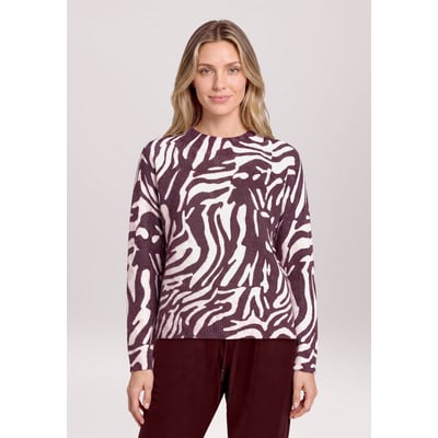 Pull-over en maille à imprimé animalier BETTY & CO