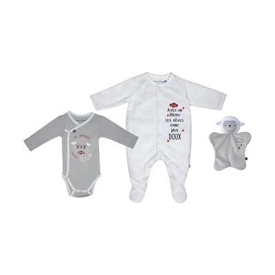 Set naissance jilian maille naissance SUCRE D'ORGE