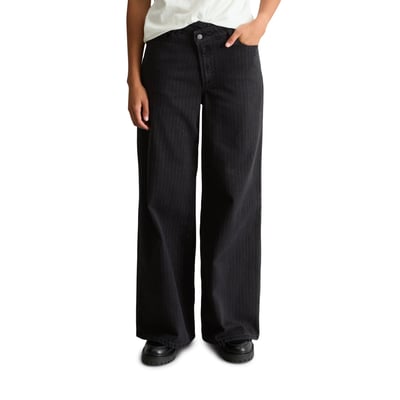 Jean à fines rayures, modèle Anjo wide en coton bio extensible MARC O’POLO DENIM