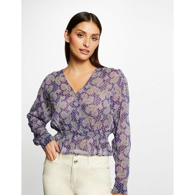 Blouse manches longues imprimée MORGAN