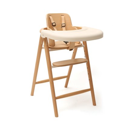 Pack chaise haute tobo Natural + baby set Natural + tablette blanche CHARLIE CRANE