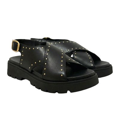 Sandales gomme Lou cuir lisse JULES & JENN