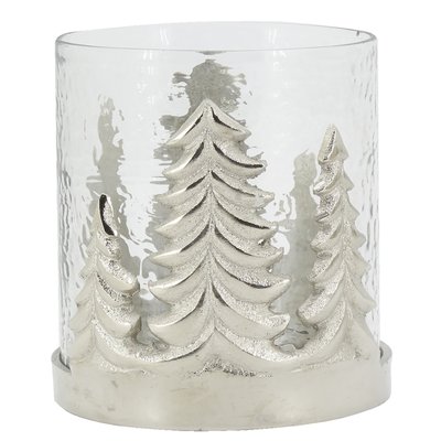 Photophore Sapin en verre et aluminium Moyen Modèle AUBRY GASPARD