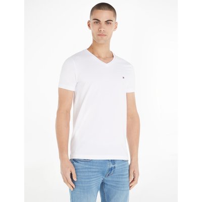T-shirt scollo a V slim stretch TOMMY HILFIGER