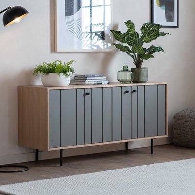 Sonipat Japandi Oak 3 Door Sideboard SO'HOME