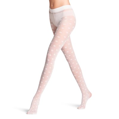 Collant Snow Dot 25 Fibre artificielle Transparent FALKE