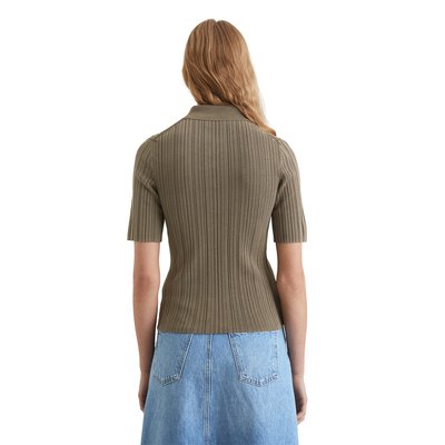 Polo à côtes slim en coton organique MARC O’POLO DENIM