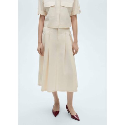 Pleated midi-skirt MANGO