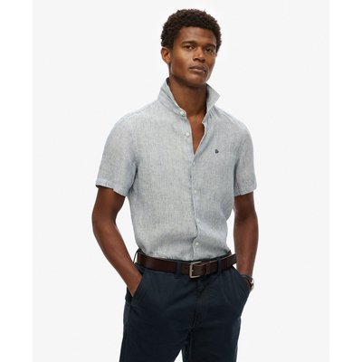 Chemise en lin à logo SD brodé Vacation SUPERDRY