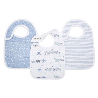 Lot de 3 bavoirs classiques ADEN + ANAIS