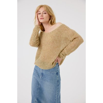 Pull texturé à col en V TANIA ARTLOVE