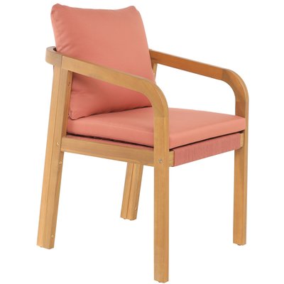 Lot de 2 Chaises intérieur extérieur, bois massif, DELGADO NORDLYS