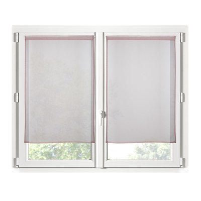 Paire de Rideaux Voile brise bise uni EDEN