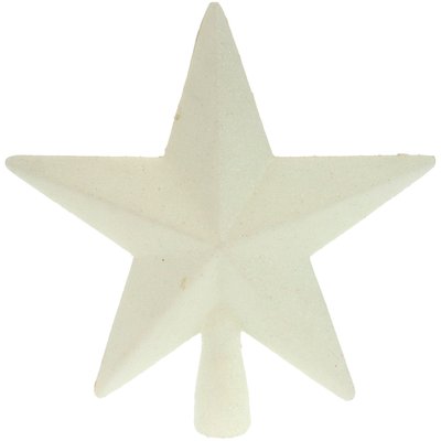 Cimier de sapin de noël Étoile blanche à paillettes WADIGA