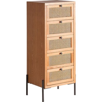 Chiffonnier en rotin, style bohème Zetel RECOLLECTION