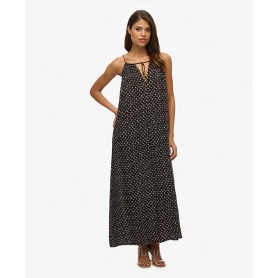 Robe longue caraco de plage SUPERDRY