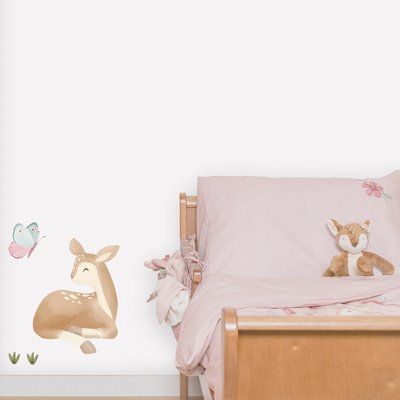 Stickers muraux pour enfant Petit faon et ses amis de la forêt LITTLE DUTCH
