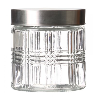 Bocal Cuisine Hermétique en Verre avec Couvercle Inox - 800ml WADIGA