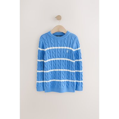 Pull ras du cou en maille torsadée NEXT