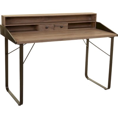 Bureau bois et métal style industriel avec rangements pratiques RECOLLECTION