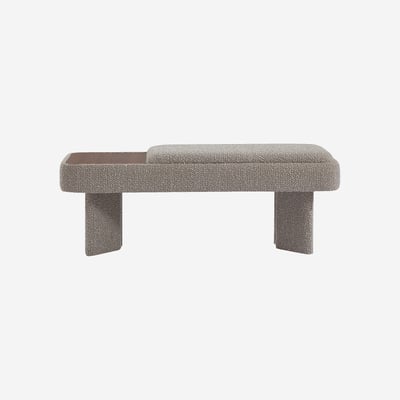 Banc en bois et tissu GIARA HABITAT