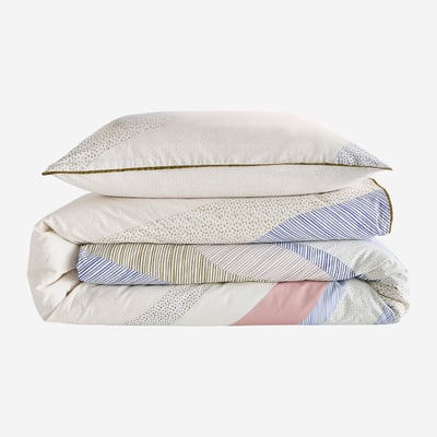 Parure de lit en percale de coton bio AZELIE HABITAT