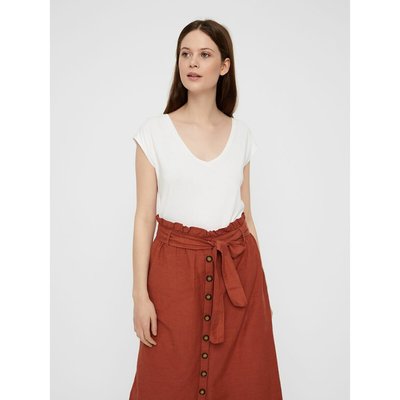 T-shirt, col V PIECES