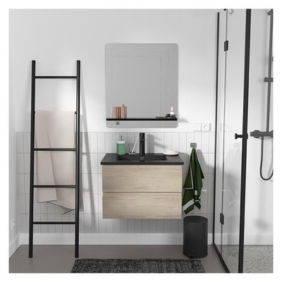 Meuble simple +vasque+robinet+miroir SORRENTO MOB IN