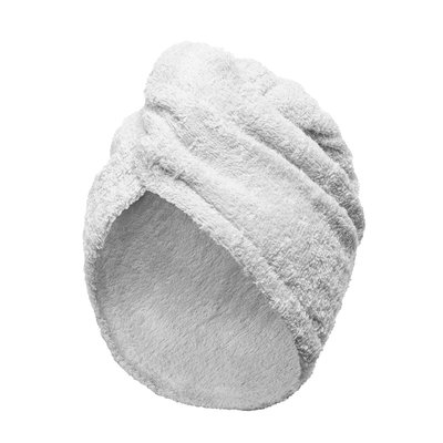 Serviette de tête coton 57 fils éponge fermeture élastique TURBAN LINANDELLE
