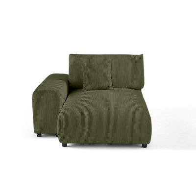Module d'assise méridienne gauche en Velours côtelé - GARANCE LISA DESIGN