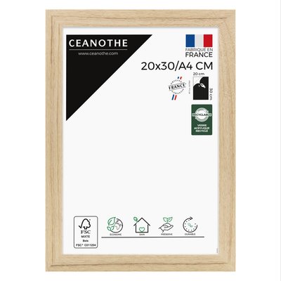 Cadre photo chêne Tara CEANOTHE