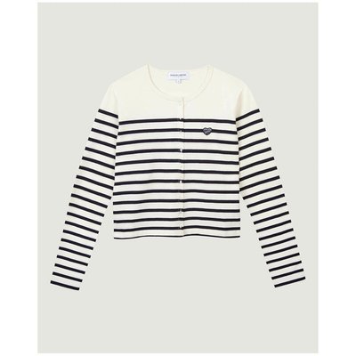 Gilet boutonné à rayures TOLBIAC MAISON LABICHE
