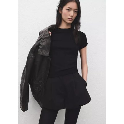 Pull-over maille fine manches courtes MANGO