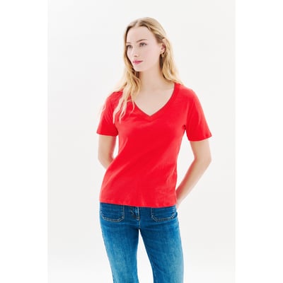 T shirt droit col v JIN CAROLL