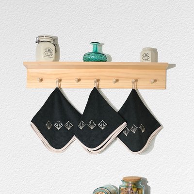 Lot de 3 torchons carrés en coton PALIMA SENSEI MAISON