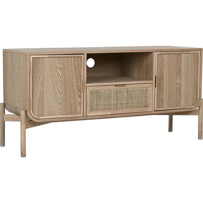 Buffet TV en rotin naturel pour intérieur exotique RECOLLECTION
