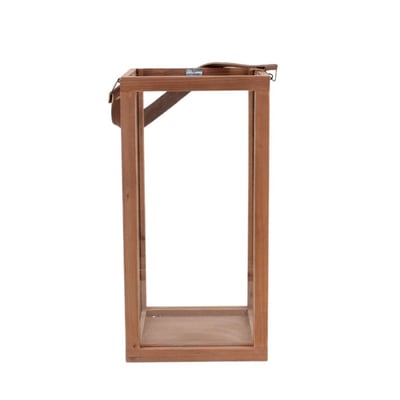 Lanterne en bois avec anse 40cm ORNAMI