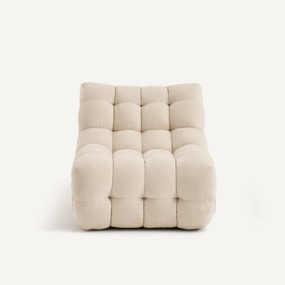 Fauteuil capitonné en velours, JUD AM.PM