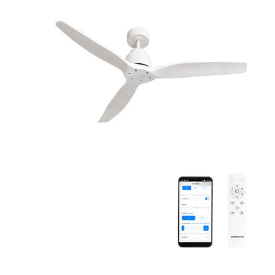 Ventilateur de plafond 40W  sans lumière avec Wi-Fi WIND STYLANCE NATURAL WOOD CREATE