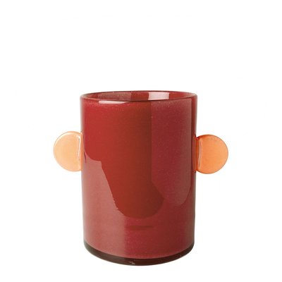 Vase PIPA en verre BLANC D’IVOIRE