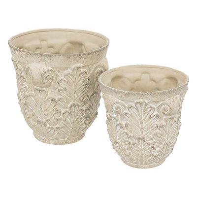 Set de 2 cache-pots LITTLE COTTAGE ATMOSPHERA