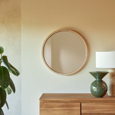 Miroir rond en chêne 50x50 cm FANIE TIKAMOON