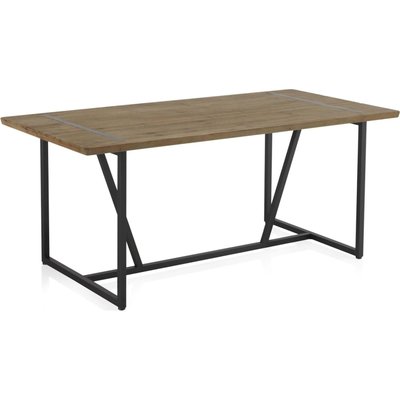 Table métal et bois d'inspiration naturelle pour salle à manger RECOLLECTION