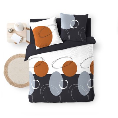Parure housse couette + Taies Oblise DOUCEUR D'INTÉRIEUR