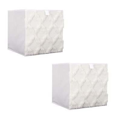 Lot 2 de cubes de rangement pliable losange THE HOME DECO FACTORY