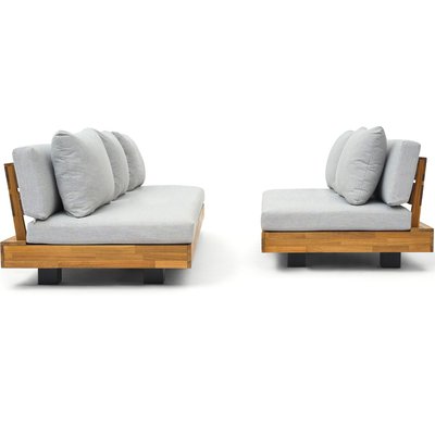 Salon de jardin 5 places en bois FSC - CAPRI HOMIFAB