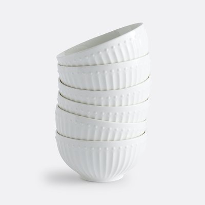 Set van 6 kommen in porselein, Jewely LA REDOUTE INTERIEURS