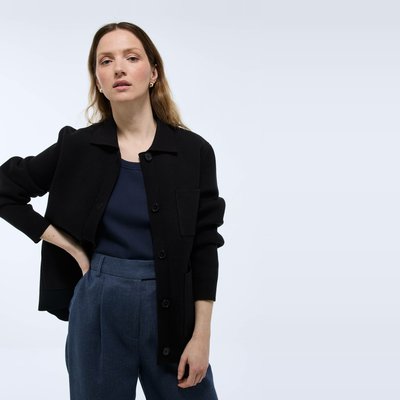 Cardigan maille poches plaquées MONOPRIX